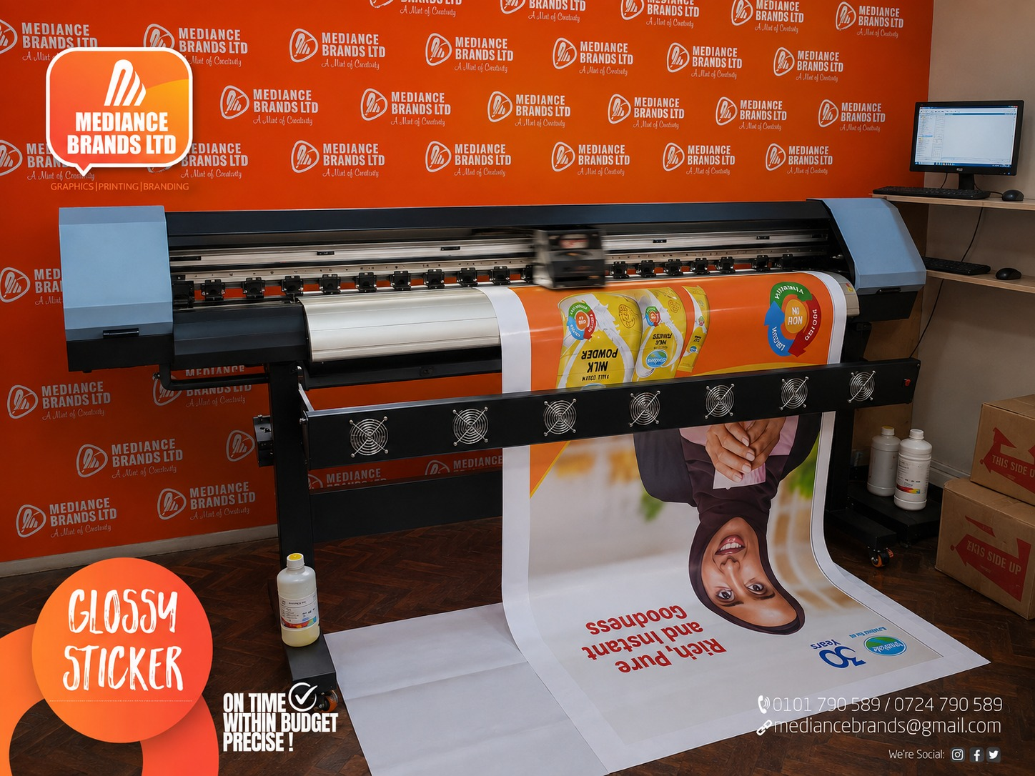 Custom large format banner printing by Mediance Brands in Nairobi